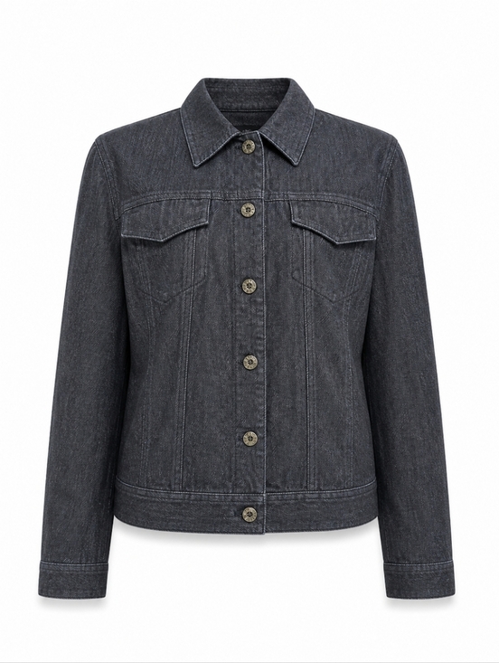 Talbots Jackets & Blazers - Talbots Dark Blue Jean Jacket Size 14